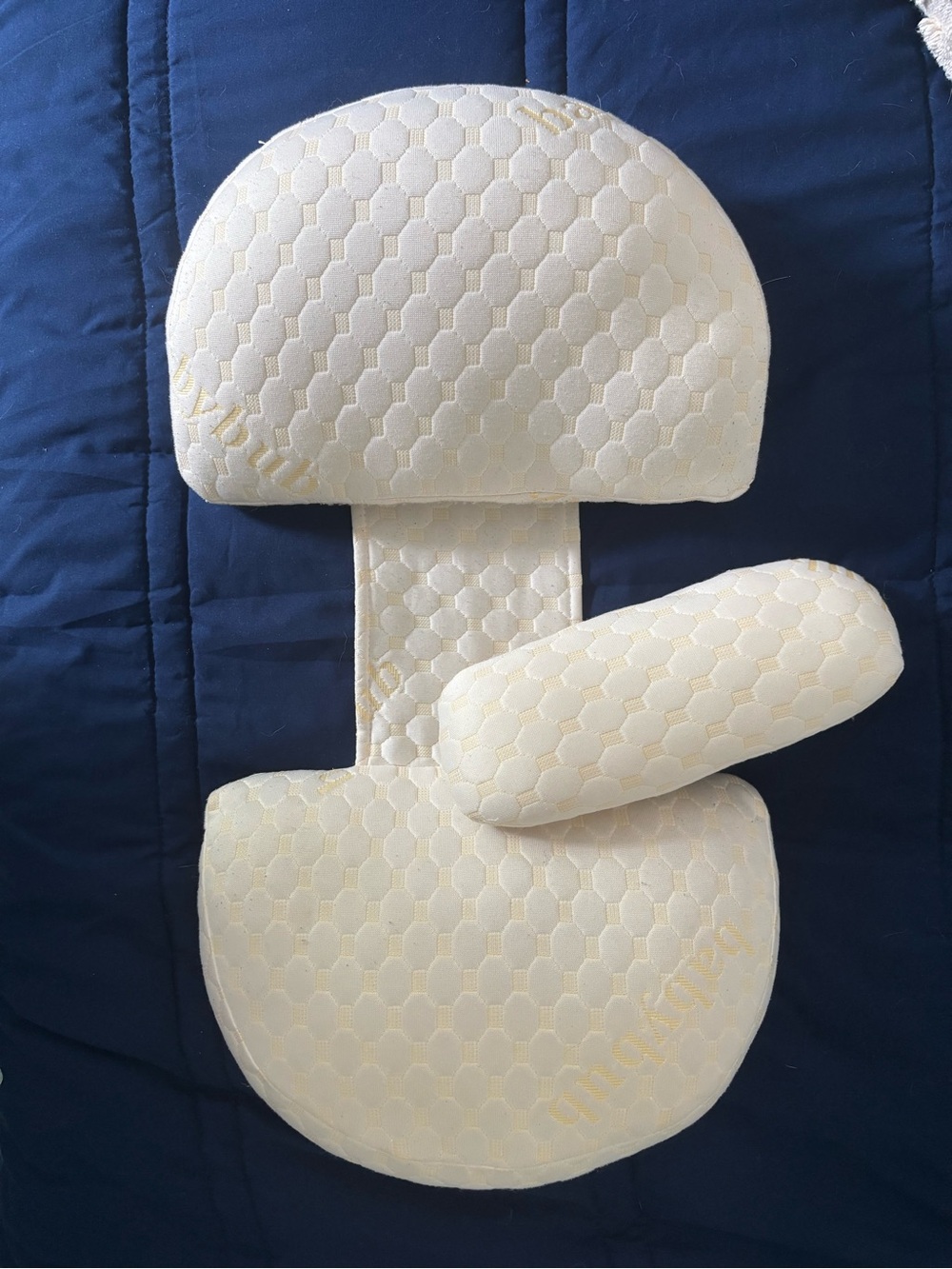 BabyBub- Cream Contour Memory Foam Maternity Pillow